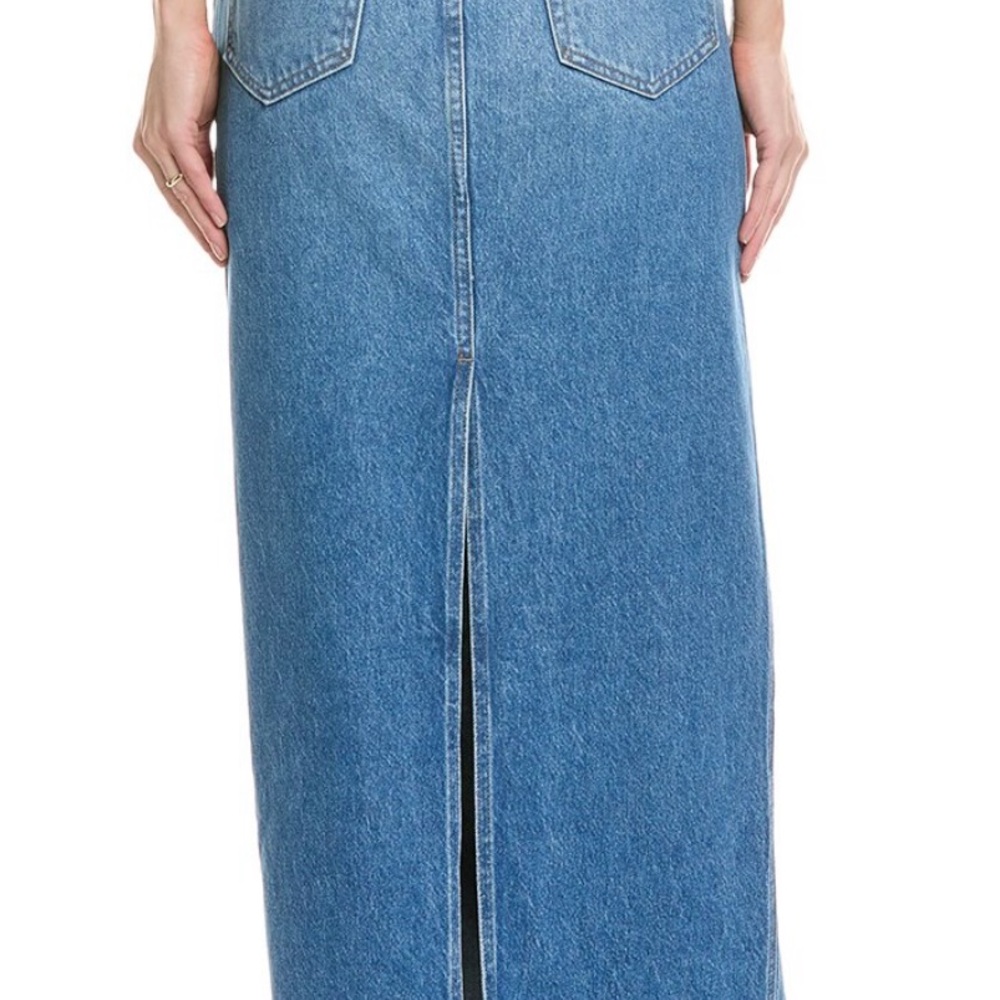 MOTHER candy stick denim maxi skirt - Picture 2 of 7